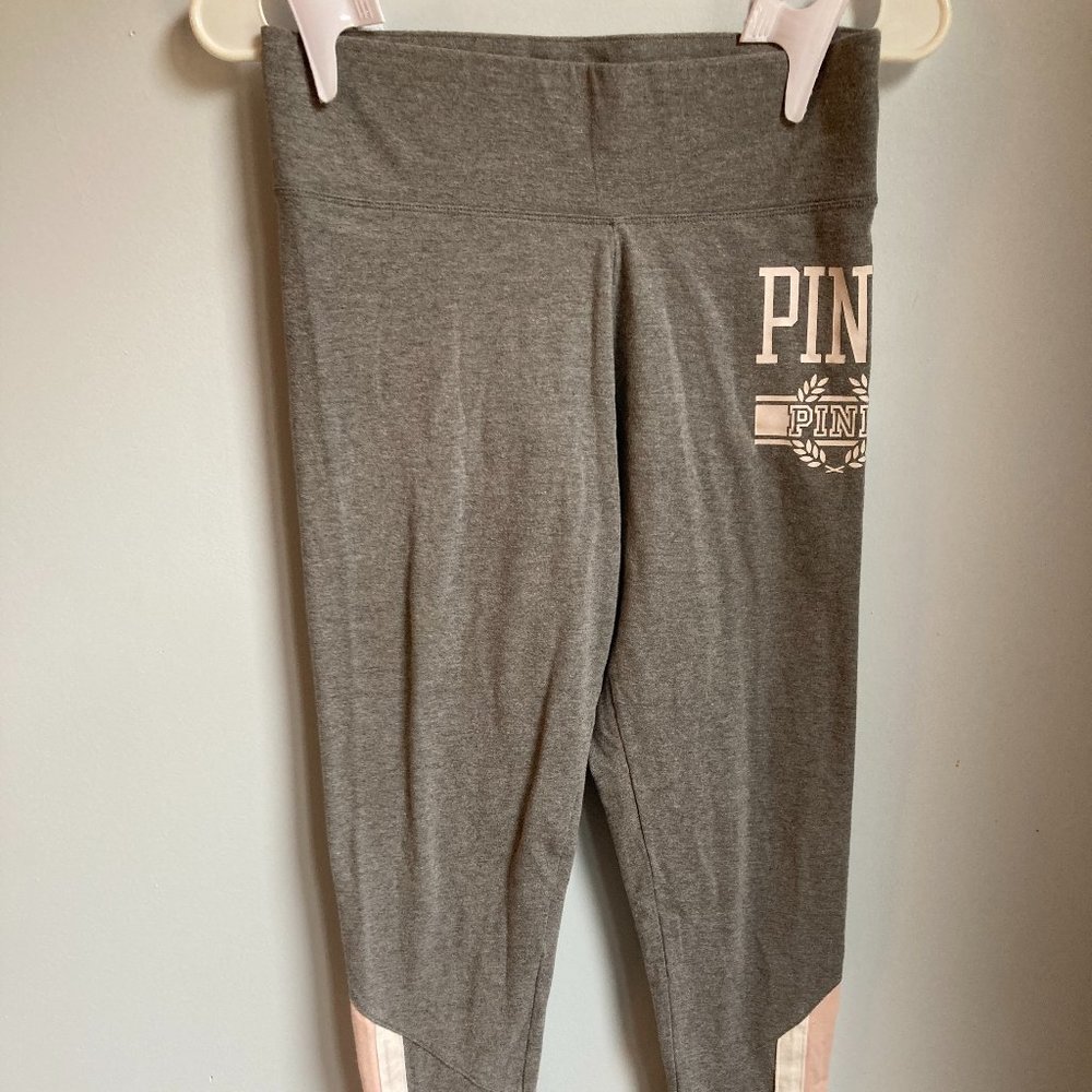 Grey PINK Brand Leggings. Worn ONCE